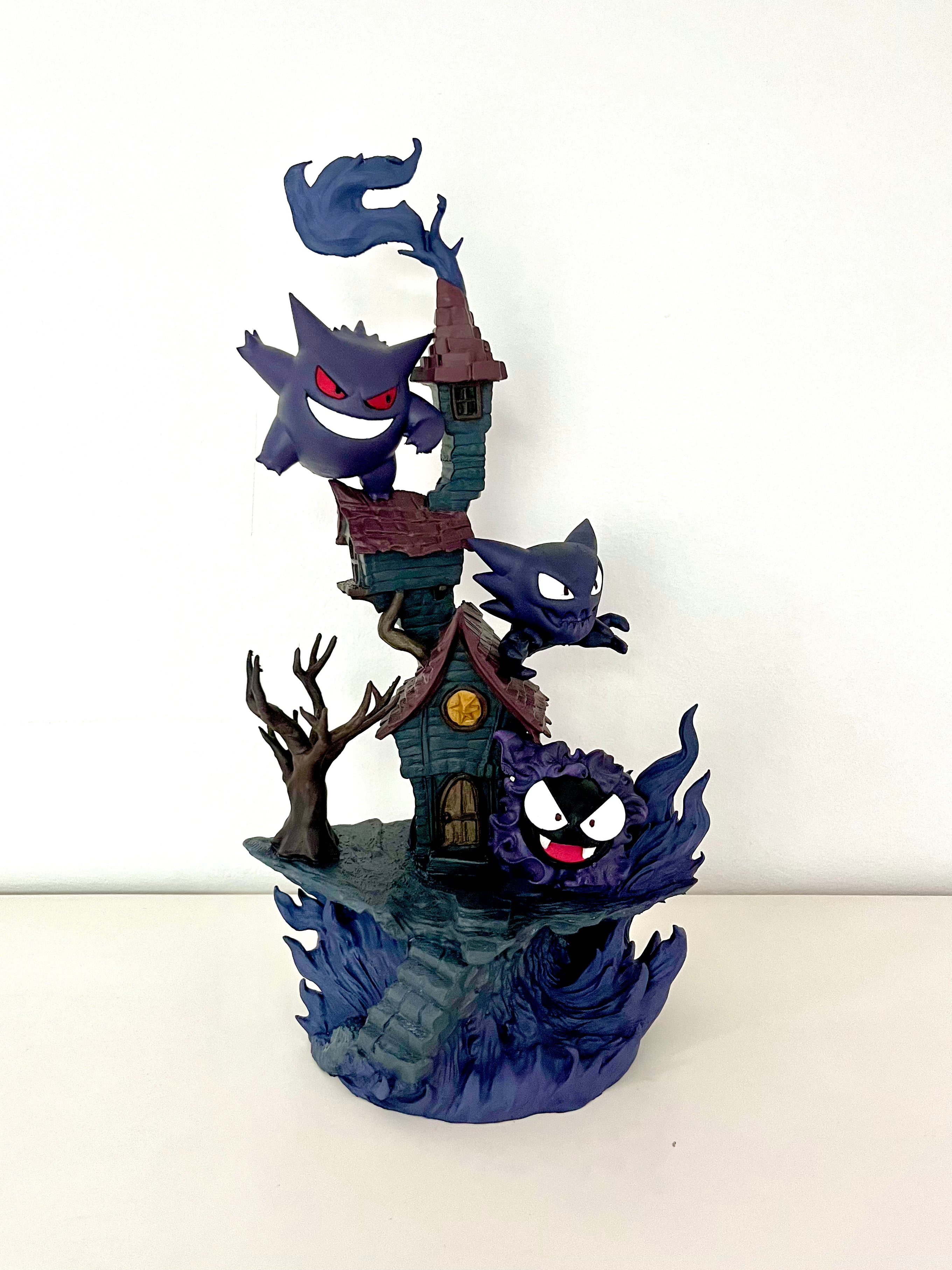 Diorama Gengar, Haunter, Gastly
